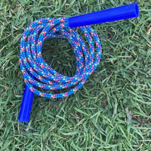 Handmade Mexican Jump Rope with Wooden Handles - Image 1