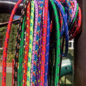 Handmade Mexican Jump Rope with Wooden Handles - Image 2